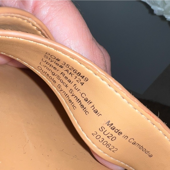 J. Crew Leopard Calf Hair Low Block Heel Sandals, Size 8.5 - Picture 5 of 7